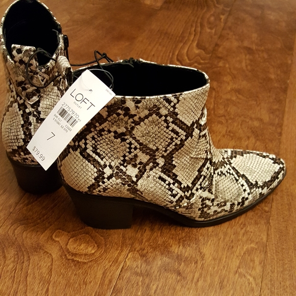 Loft stylish snake pattern short boots,NWT - Picture 2 of 8